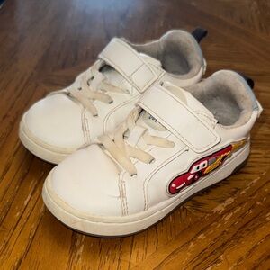 Zara Kids White Sneakers with Red Car Design